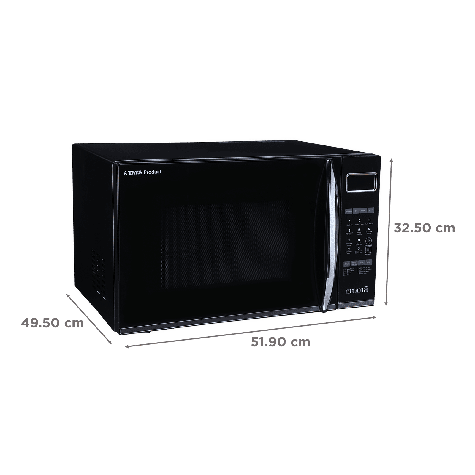 Buy Croma 30L Convection Microwave Oven with LED Display (Black) Online